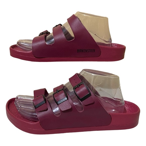 Birkenstock Authentic Euro Version Deep Plum 3 Strap Sandals - Picture 4 of 16